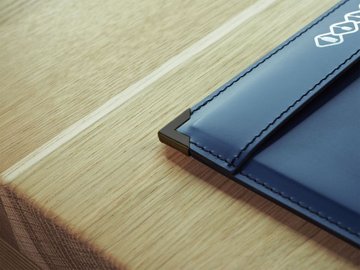 4 black metal book corners