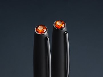 Schreibset mit Bernstein